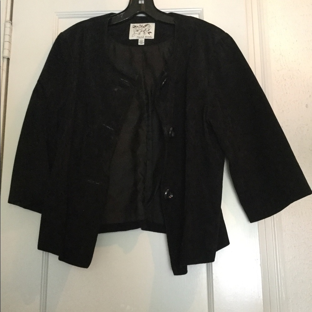 Black suede jacket